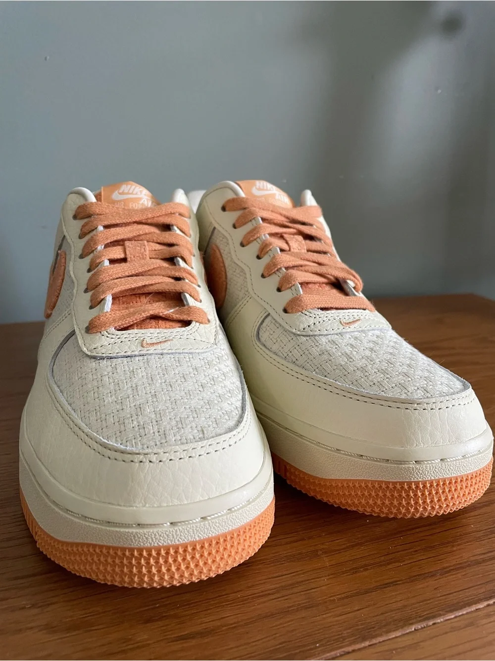 Nike Air Force Jute Weave Coconut Milk Copper Moon IB7944-113 Womens 8.5 NEW